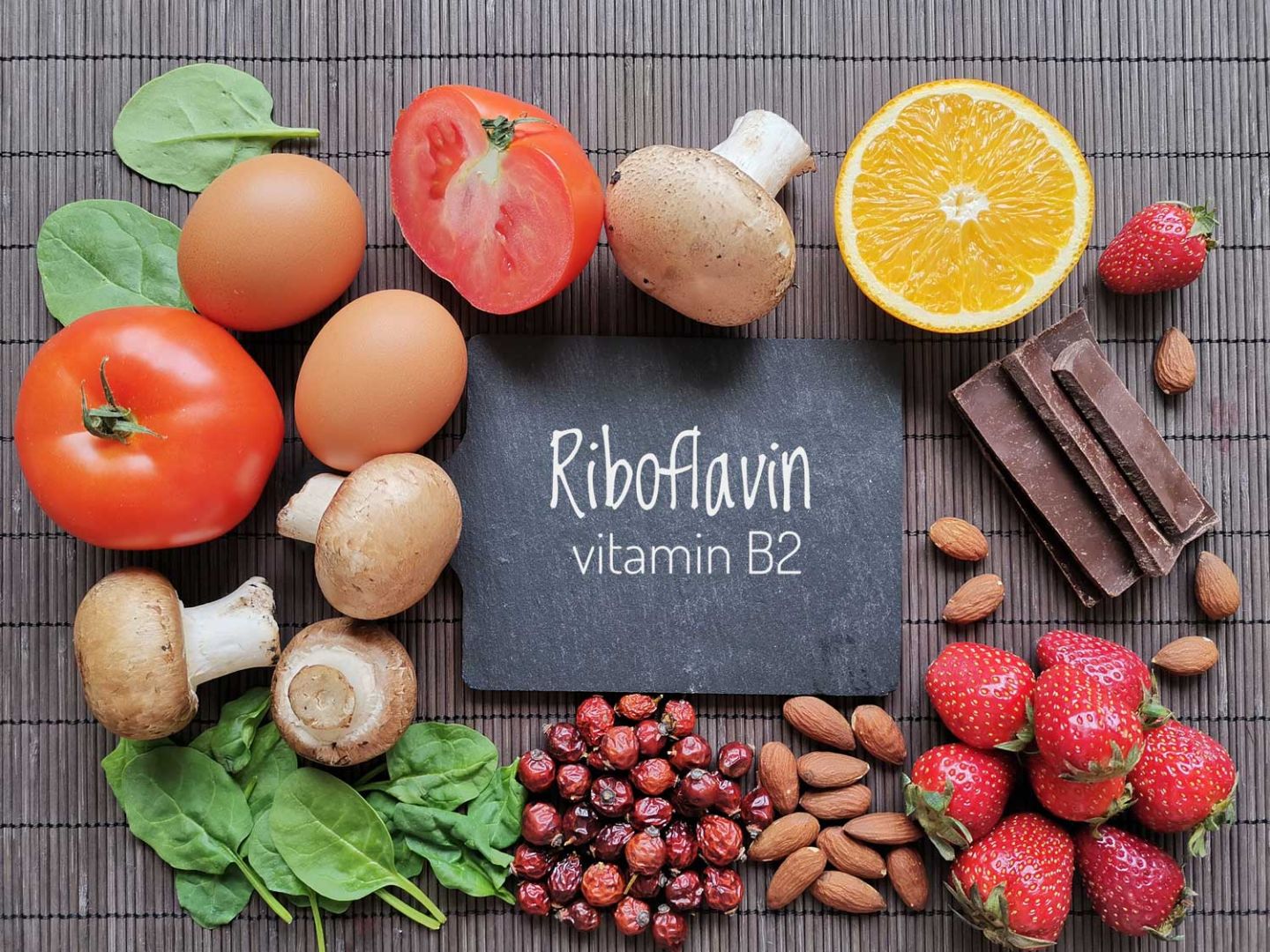 Vitamin B2 Lebensmittel: Nahrungsmittel, die reich an Riboflavin sind und die Gesundheit fördern.